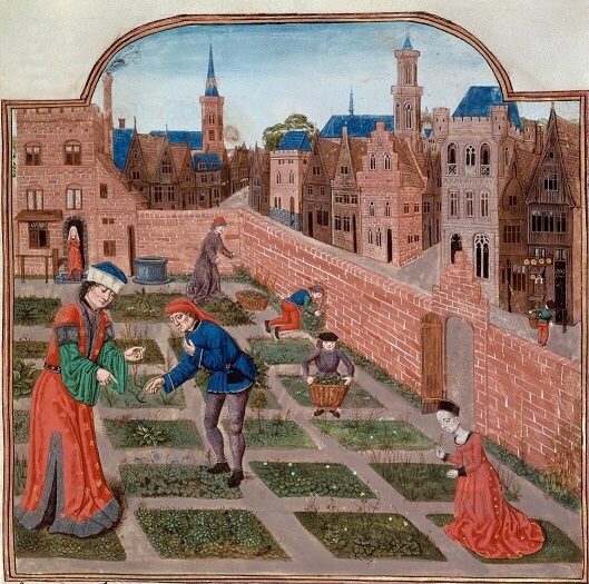 Travaux de jardinage / Enluminure&nbsp;franç.